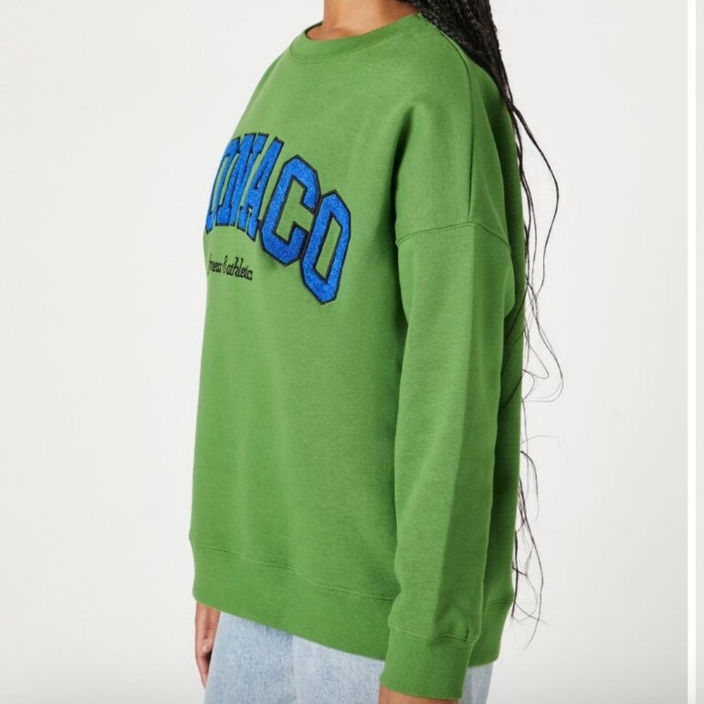 Monaco Green Graphic Sweatshirt Size XSmall - Picture 9 of 9